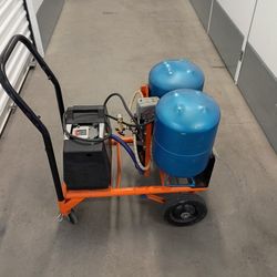 The Compresor Craftsman 3/4 Hp  & Dolly  