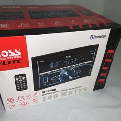 Boss Elite Double Din Bluetooth Radio  New