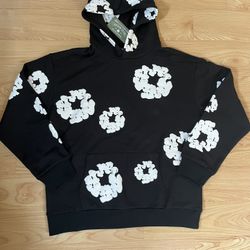 Denim Tears Hoodie Black And White Men’s Size XL