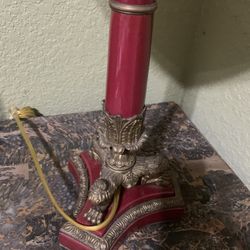 Antique Heavy Metal  Table Lamp 