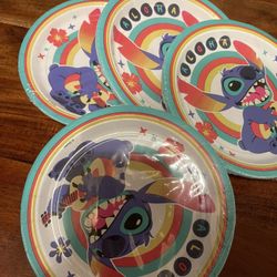 Stitch Birthday Cake Plates
