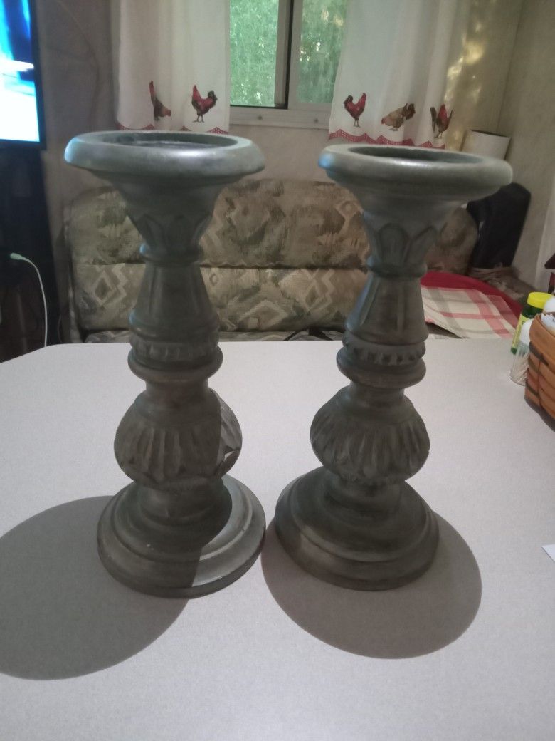 Pedestal Pillar 12" Candle Holders