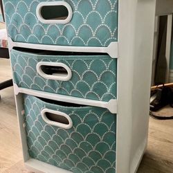 Rolling Cart With Fabric Drawers