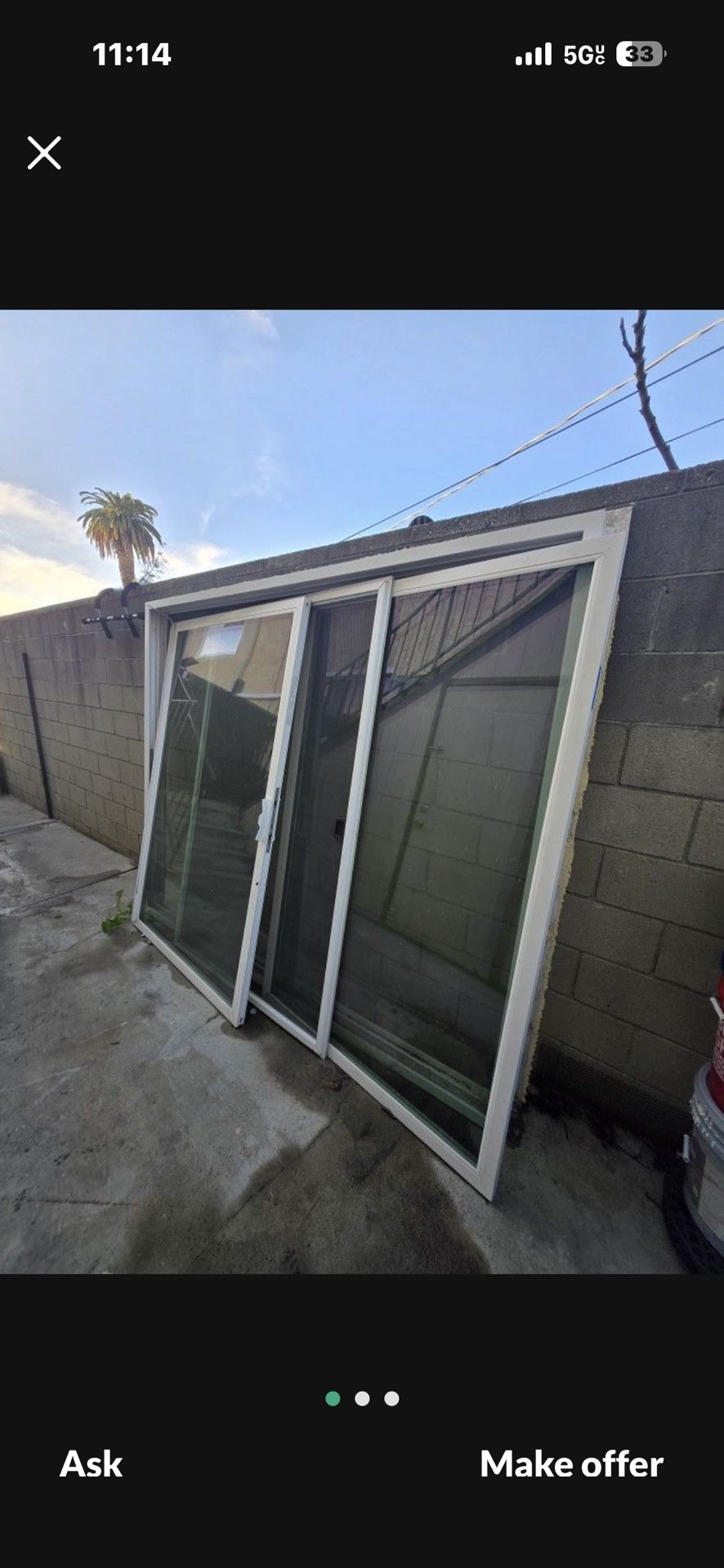 glass sliding door