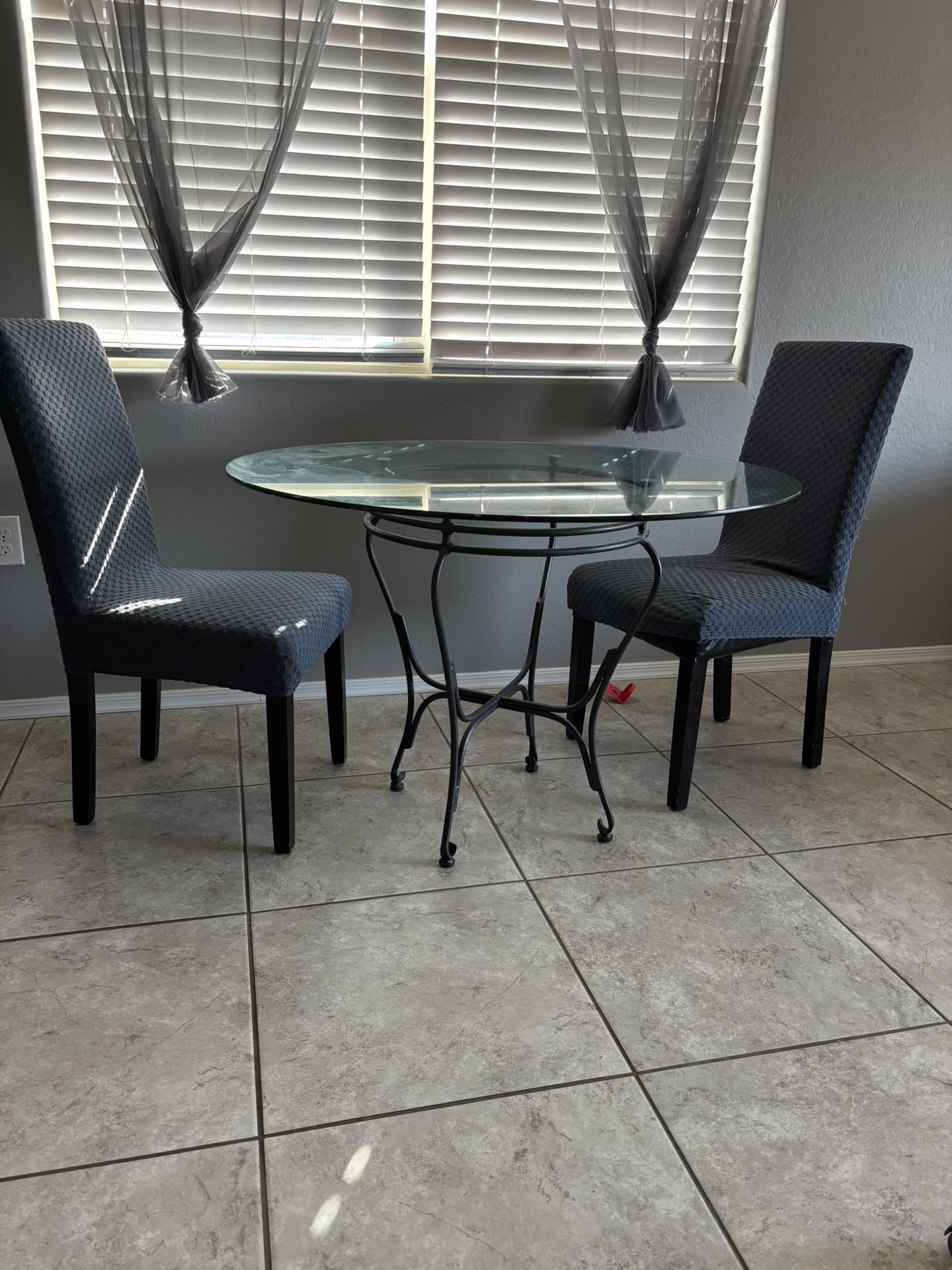 Glass Dining Table (chairs Not Included)