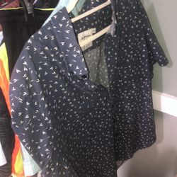 Graphic Button Up