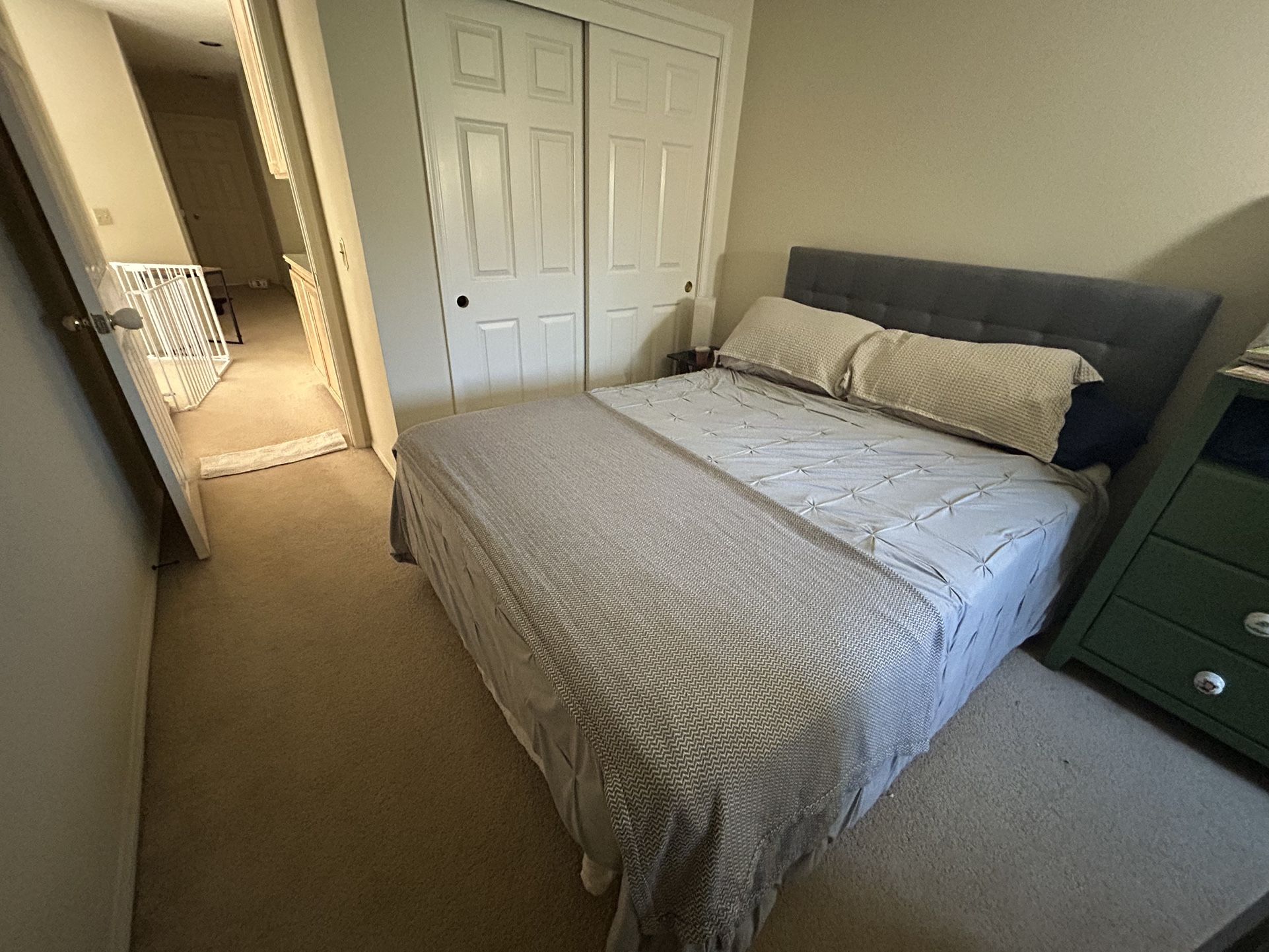 Queen Mattress With Headboard And Frame Bed