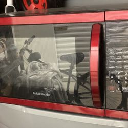Red Faberware Microwave Works 
