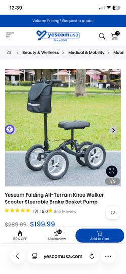 Brand new heavy duty foot and knee walker all-terrain Worth $200