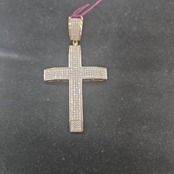 Diamond Cross Pendant 