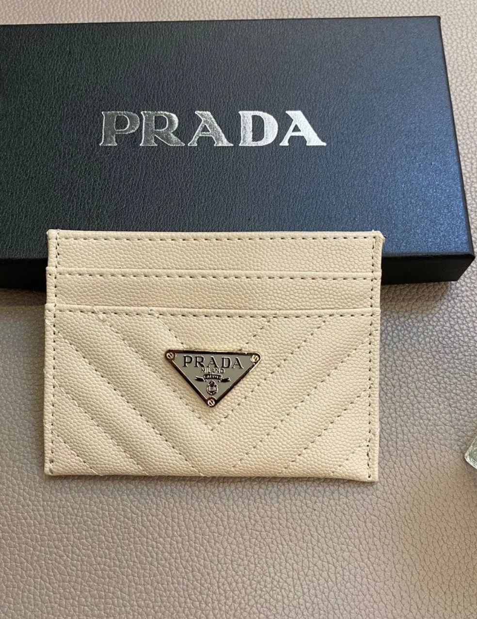 Prada Card Wallet For Both Men And Woman Unisex