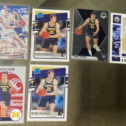 6 card NBA basketball card Franz Wagner lot Optic Donruss Chronicles Hoops Etc All cards are In good condition near mint to mint - gem.