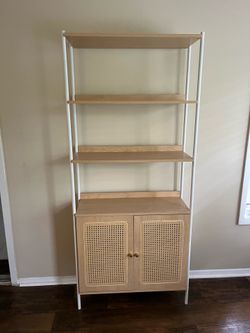 Light wood book shelf