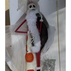 Nightmare Before Christmas Santa Claws Big Figure “ULTRA RARE “NO BOX-Pumpkin Lights Up 