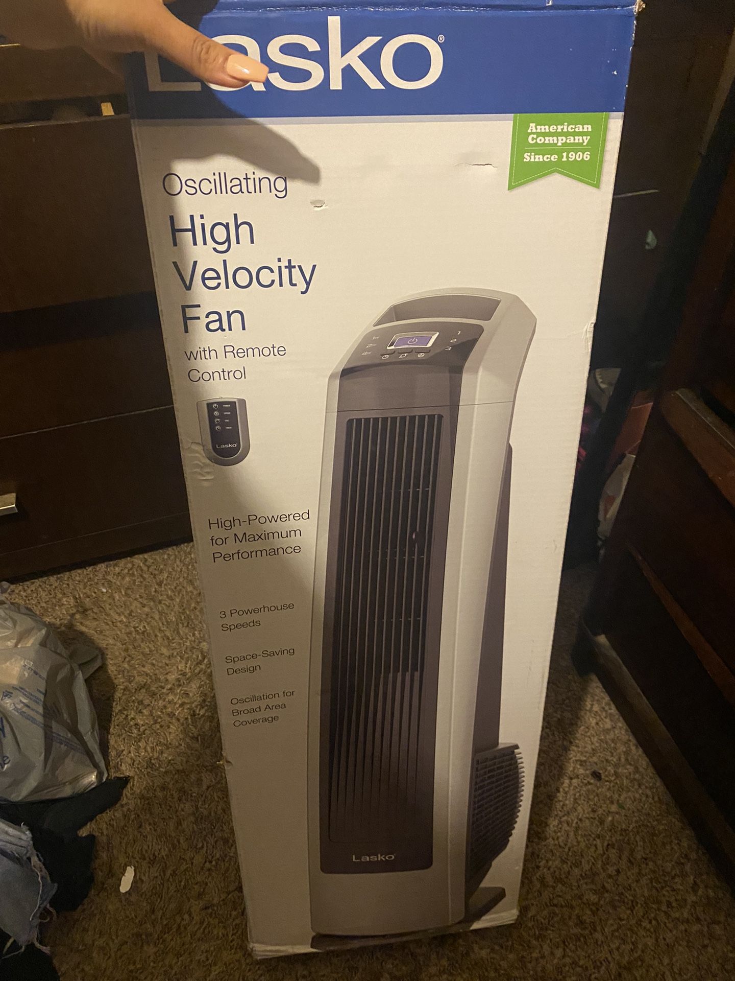 LASKO high Velocity Tower Fan