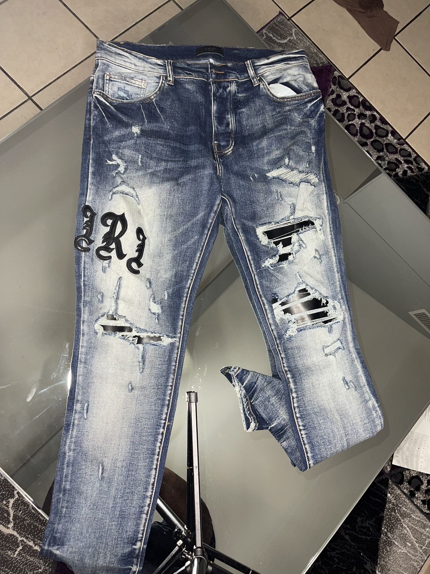 AMIRI OLD ENGLISH LOGO JEAN for Sale in Irving, TX - OfferUp