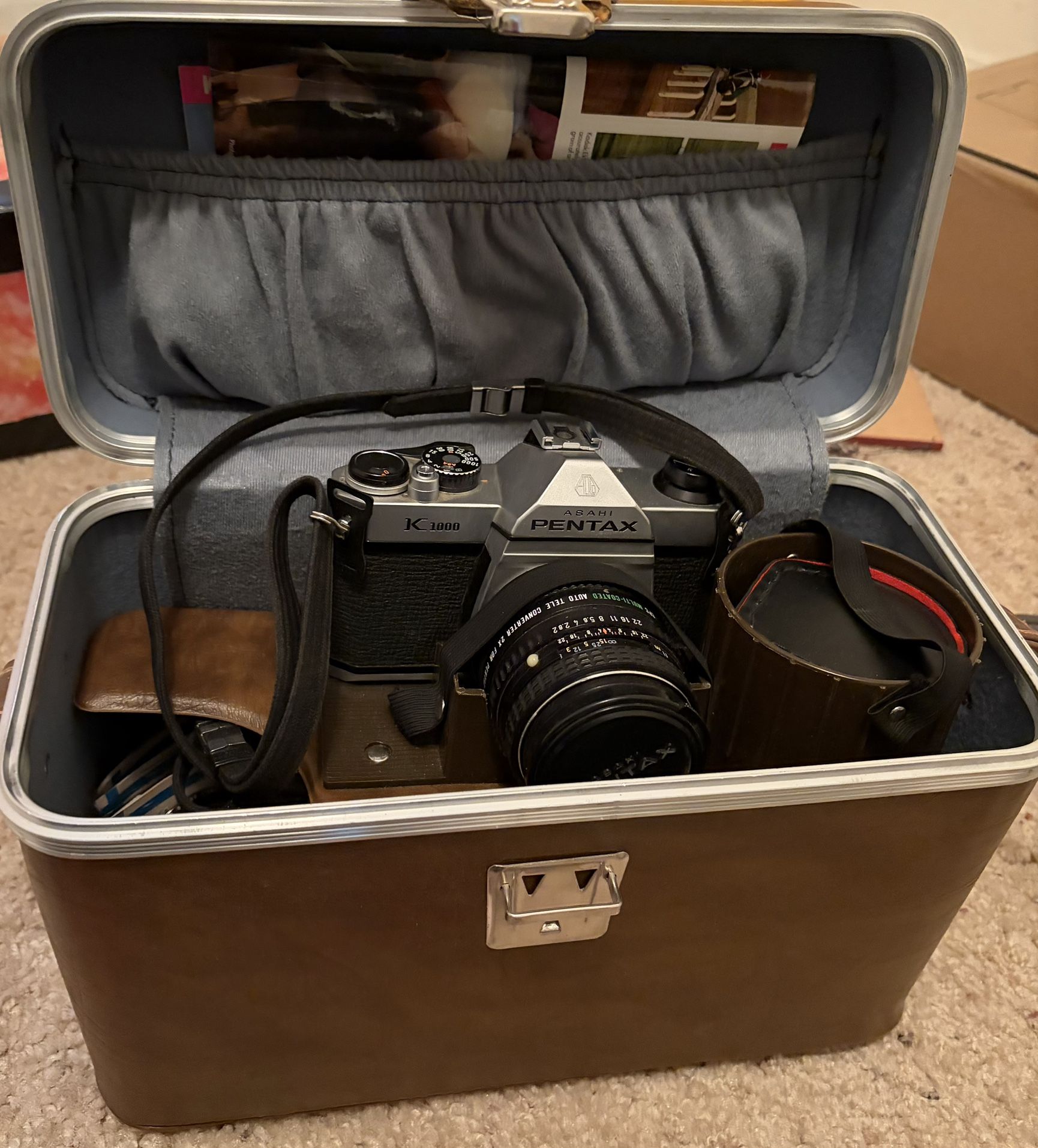 Pentax K1000 Camera With Lenses