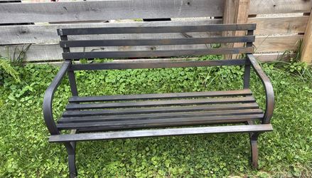 Metal bench