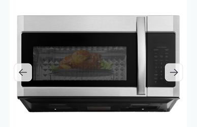 BLACK+DECKER Over the Range Microwave Oven with Air Fryer, Convection, and Bake Modes, 1.5 cu.ft., Stainless Steel, 900 Watts, EC942K6CE-SS