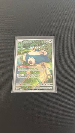 Snorlax Pokémon TCG Illustration Rare Holo Card