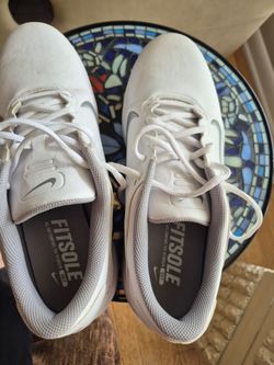 Nike Fitsole Golf Shoes White