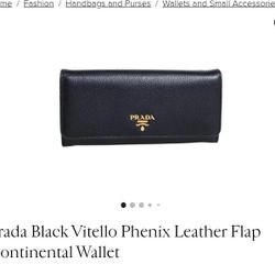 Prada Vitello Leather Wallet 