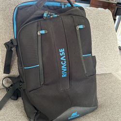 Rivacase Gaming And Laptop Backpack! Rain Cover & USB