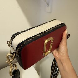 Marc Jacobs Red Crossbody Snapshot Bag