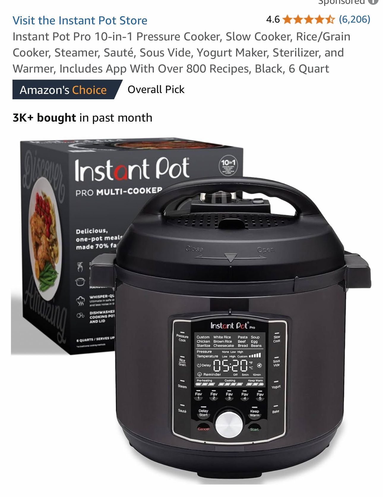 New Instant Pot Pro 10 in 1 Pressure cooker Damaged
