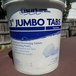 Leslie's - 3 in Jumbo Chlorine Pool Tabs - 35 lbs Bucket