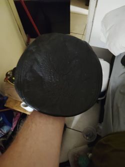 Genuine Leather Harley-Davidson Hat, Worn Twice.