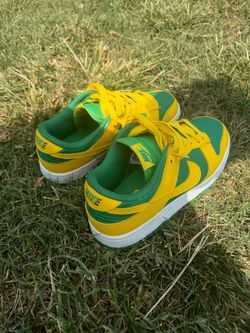 Nike Dunk Low Green and Yellow Sneakers