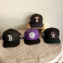 BRAND  NEW HATS NEVER  BEEN USED  SAME SIZE  ALL 4 OFF THEM 