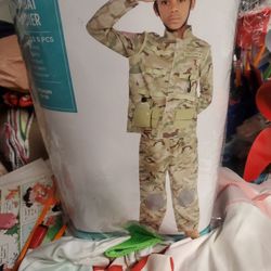 Costume The Soldat Size 8-10 Disfras De Soldado Talla8-10