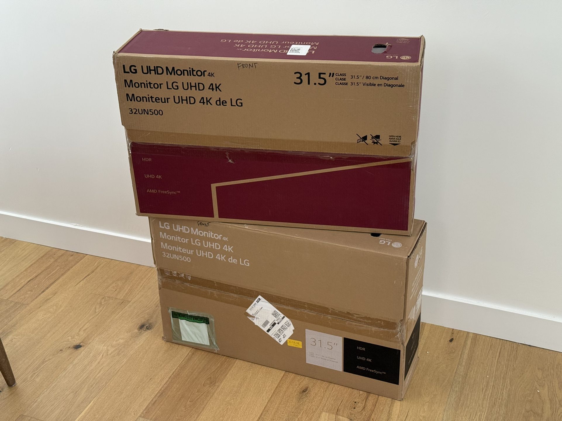 New Unused LG UHD 4K 32UN500 Monitor – 32" Ultra HD Display