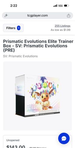 Pokemon Prismatic ETB Sealed