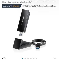NETGEAR Nighthawk WiFi 6 or 6E USB 3.0 Adapter 