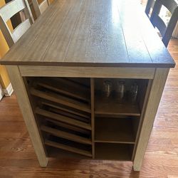 Dinning Room Table With Built In Wine Rack 