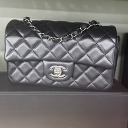 Chanel Quilted Lambskin Mini Rectangular Flap