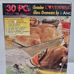 30 PC Collection L'ovenware - Genuine Glass Ovenware By Anchor Hocking 