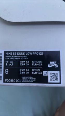 Nike SB Dunk low pro QS