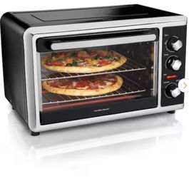 Hamilton Beach - Black Countertop Oven with CONVECTION & ROTISSERIE