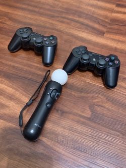 Sony PlayStation 3 Controller Bundle - DualShock 3, Sixaxis, and Move Motion Controller