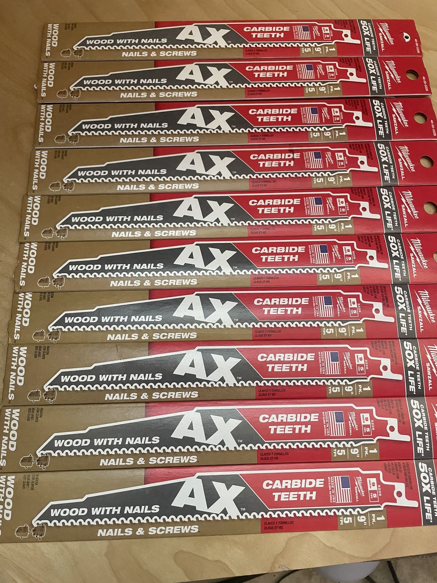 Milwaukee Sawzall Blades