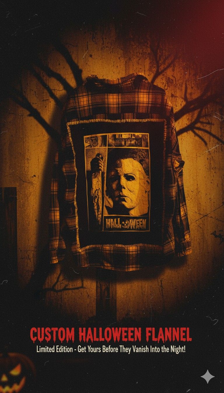 CUSTOM HALLOWEEN FLANNEL 