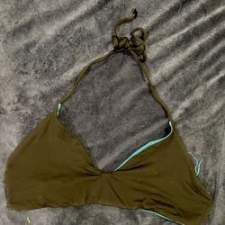 Reversible Blue/Black Bikini Top