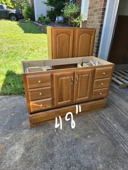 Free vanity and cabinets