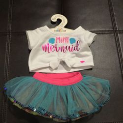 Build A Bear Tutu Skirt And Mermaid Shirt Outfit 