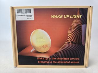 Wake Up Light ACA-003 FM Radio Dual Alarm Digital Clock, NEW