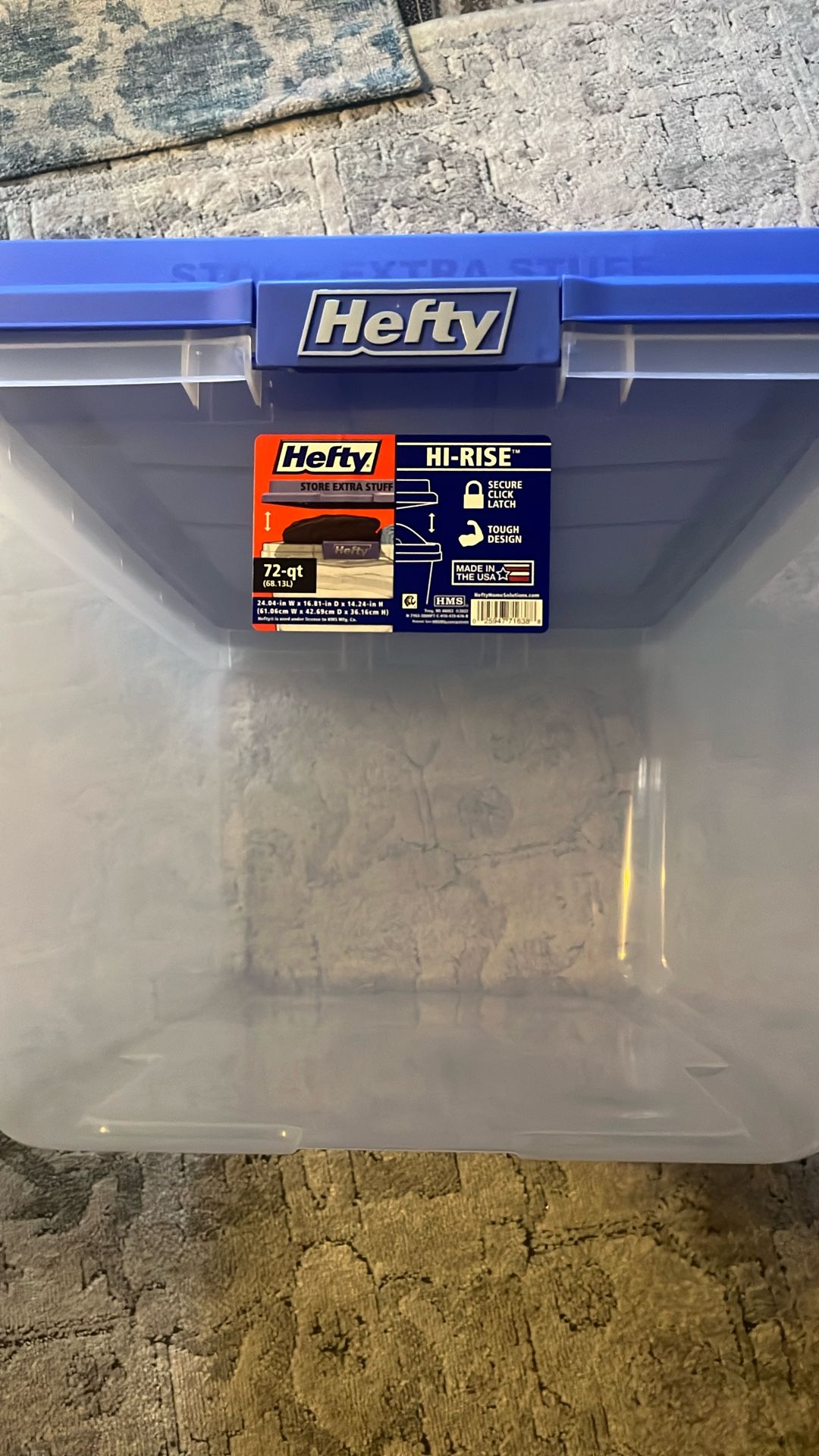 Hefty 72qt Totes